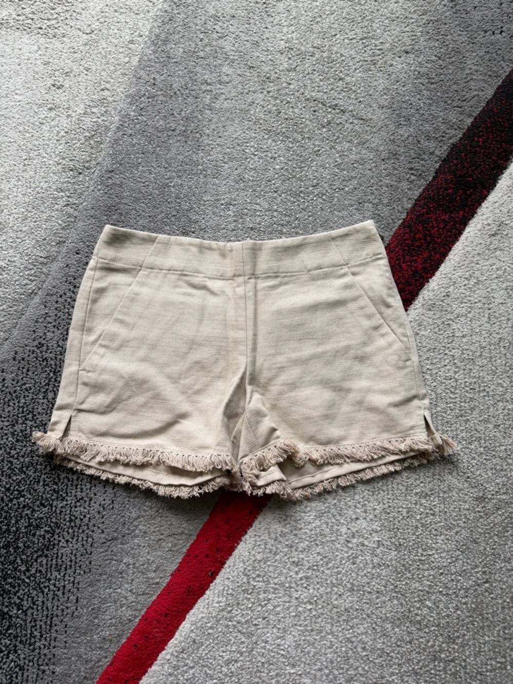 LOFT Ann Taylor Beige Linen Blend The Riviera Shorts